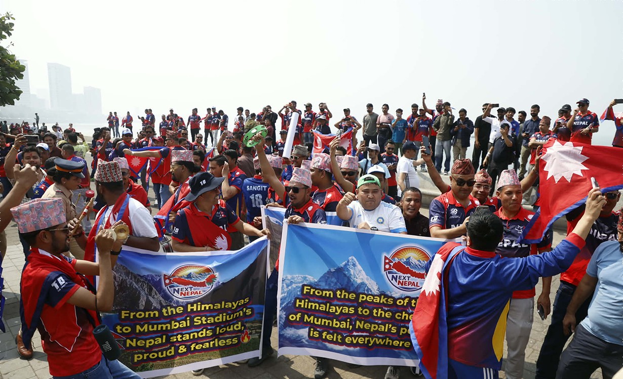 वाङ्खडेमा नेपाली रंग, इंग्ल्याण्डविरुद्धको खेलले जगायो प्रवासी उत्साह