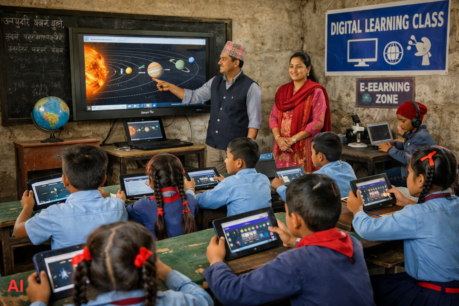 विद्यालय शिक्षामा डिजिटल क्रान्ति, दुर्गम क्षेत्रमा पनि अनलाइन कक्षा