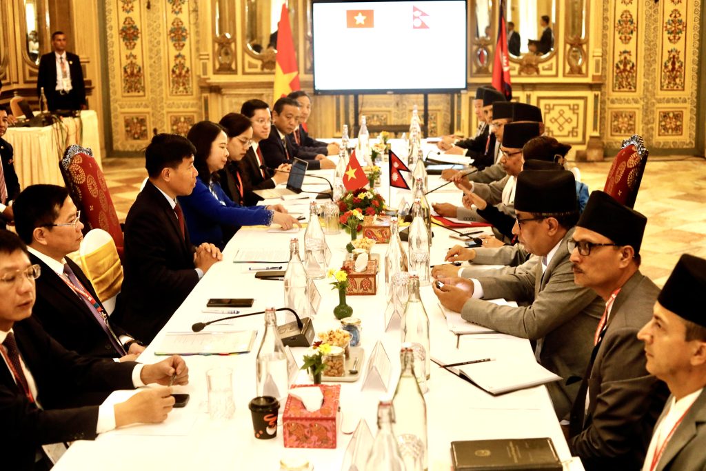 भियतनामी उपराष्ट्रपतिको नेपाल भ्रमण स् द्विपक्षीय बैठक सुरु