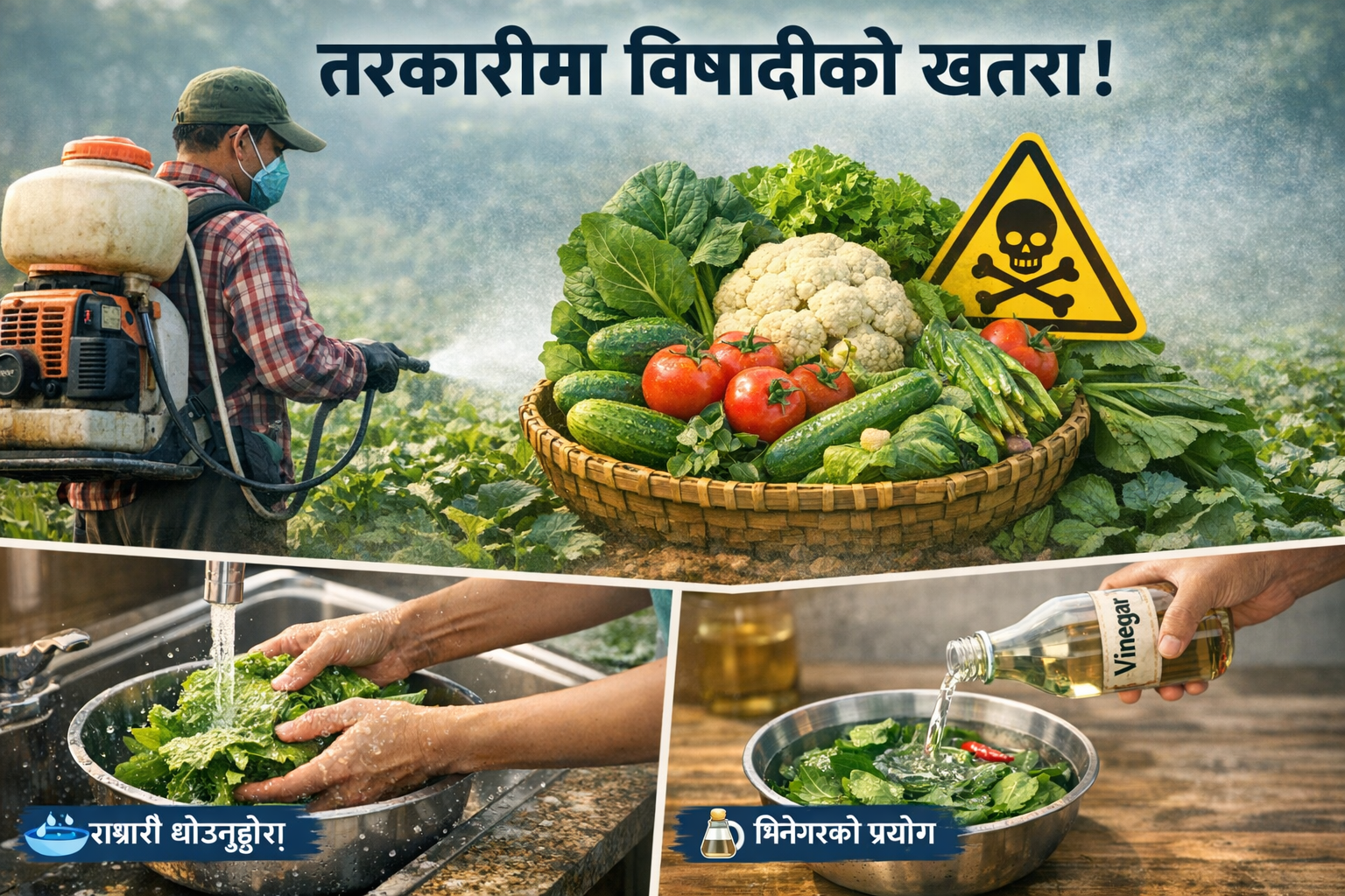 तरकारीमा विषादीको मात्रा उच्च