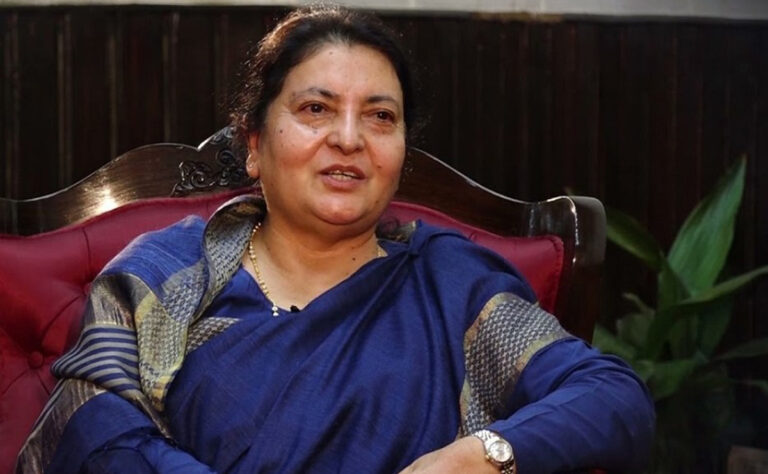 एमालेलाई भण्डारीको सन्देश: एकताबद्ध नभए लोकतन्त्र नै संकटमा पर्न सक्छ