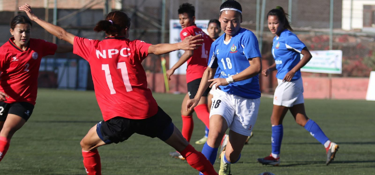 सहिद स्मारक एन्फा महिला लिगको खेल तालिका सार्वजनिक