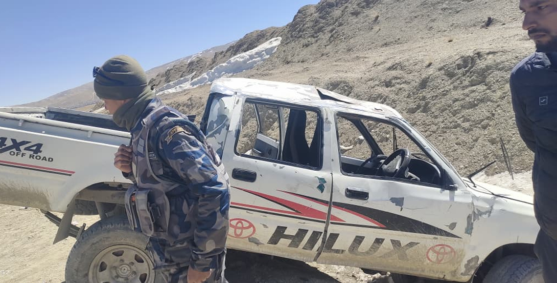 कोरला नाका नजिक जिप दुर्घटना, चालक घाइते