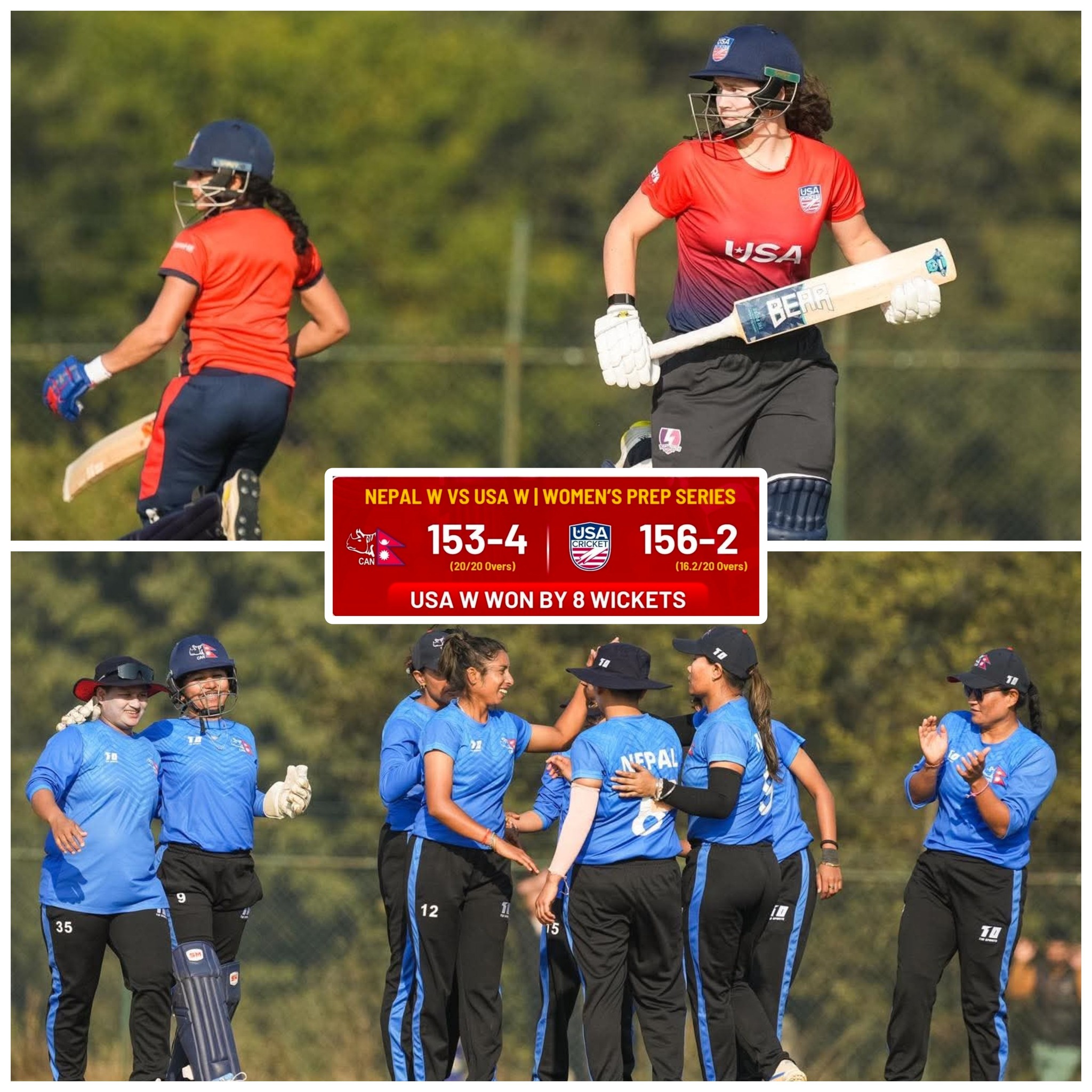 अभ्यास खेलमा नेपाल अमेरिकासँग ८ विकेटले पराजित