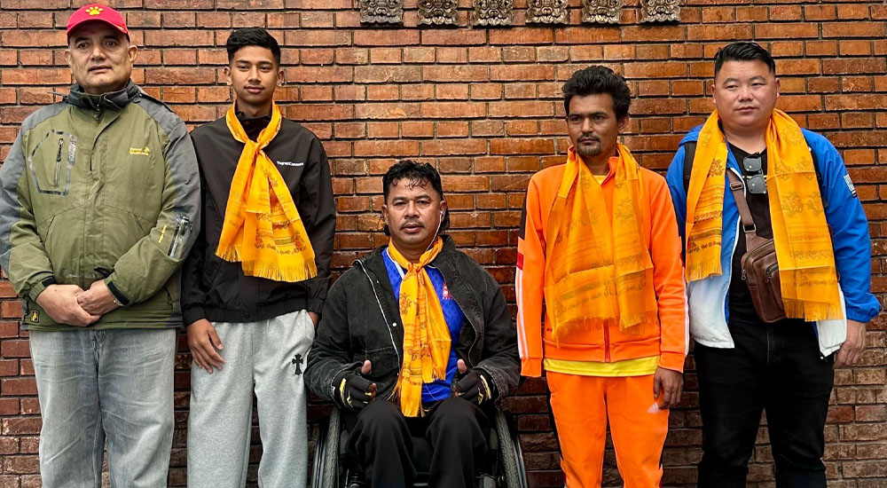 पारा एथ्लेटिक्स ग्रान्ड प्रिक्स खेल्न नेपाली टोली भारत प्रस्थान