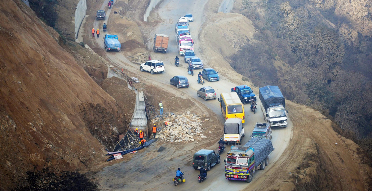 सूर्यविनायक–धुलिखेल सडक विस्तार ६७ प्रतिशत सम्पन्न